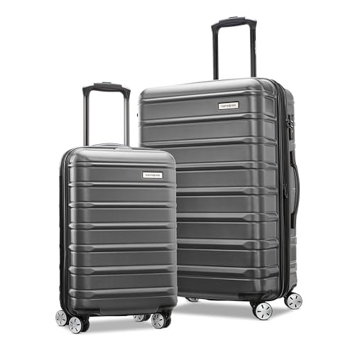 SAMSONITE OMNI 2 HARDSIDE EXPANDABLE LUGGAGE WITH SPINNER WHEELS CHARCOAL New
