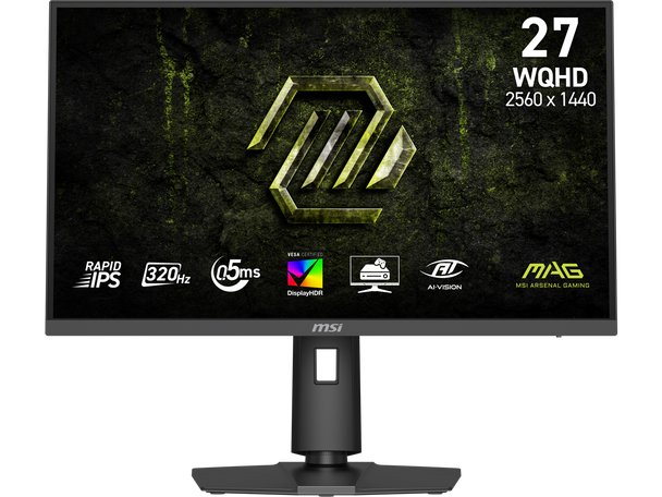 MSI 27 inch WQHD 2K 1440P 320Hz IPS AMD FreeSync Premium & G-Sync Compatible
