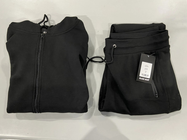 BLAZE BEAT SWEATER AND SWEATPANTS UNISEX - SIZE: X-LARGE - BLACK New