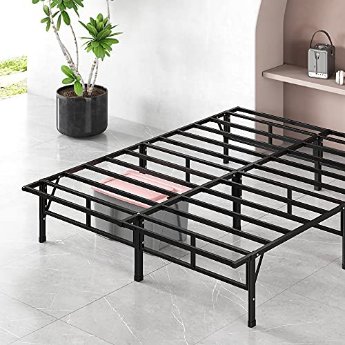 ZINUS SMARTBASE COMPACK MATTRESS FOUNDATION 14 INCH METAL BED FRAME - BLACK