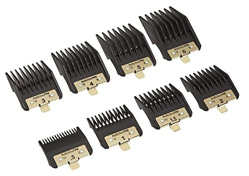 BABYLISSPRO PREMIUM CLIPPER GUARDS, 8 PIECES, 8 SIZES, FXPCG-320 - BLACK New