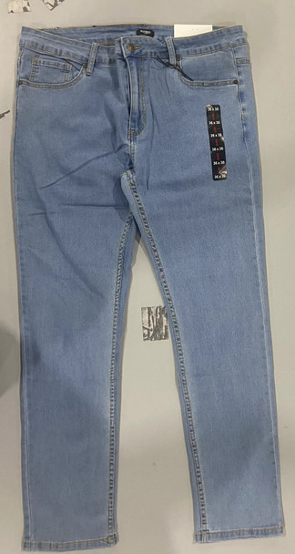 BLU ROCK MEN'S FLEX JEANS, 4 WAY STRETCH - SIZE: 36X30 - MEDIUM WASH New