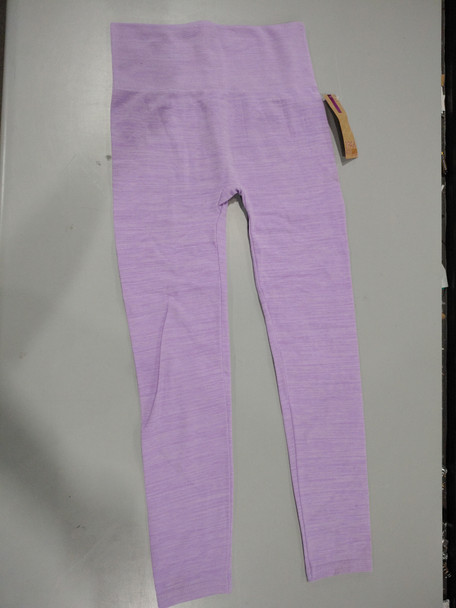 SHOSHO WOMEN'S LEGGINGS HIGH WAISTED CROP ACTIVEWEAR - SIZE: L/XL - MAGENTA