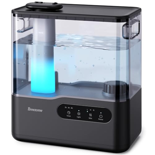 BREEZOME 5L HUMIDIFIERS FOR BEDROOM ROOM 36H COOL MIST HUMIDIFIER ESSENTIAL OIL