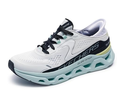 MD-150510 SKECHERS GLIDE-STEP ALTUS HANDS FREE SLIP-INS - SIZE 9.5 - WHITE MULTI