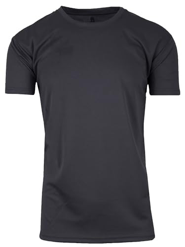 Galaxy by Harvic Men's Moisture-Wicking Wrinkle Free Regular & Muscle Tee