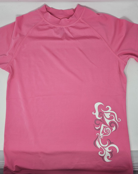 KANU SURF WOMEN'S BREEZE UPF 50+ SHORT SLEEVED ACTIVE RASHGUARD - WOMEN M - PINK New
