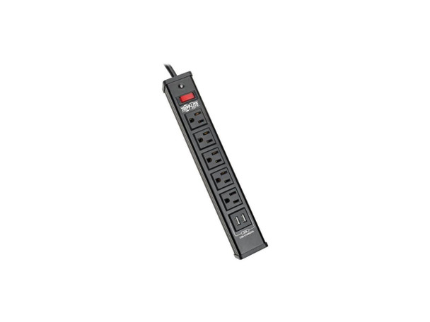 TRIPP LITE TLM526USBB 6.0 Feet 5 Outlets 450 Joules Surge Protector