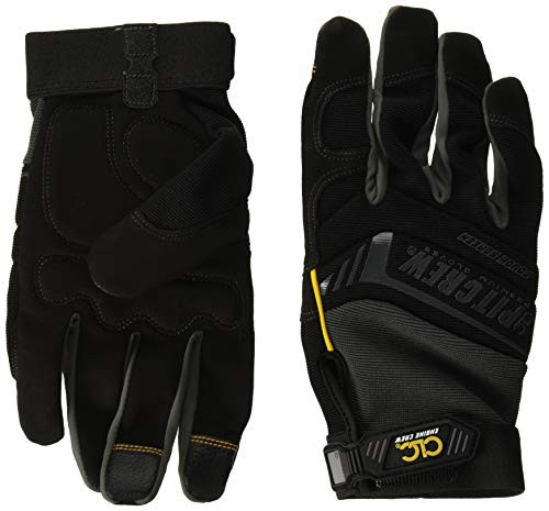 CLC Custom Leathercraft Pit Crew Engine Crew Mechanic's Glove, Black/Gray, XL New