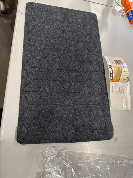 UBDYO EXTRA DURABLE DOOR MAT DIRT TRAPPING OUTDOOR WELCOME MATS 17"X30" - BLACK