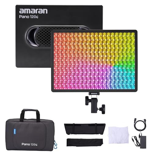 AMARAN PANO 120C KIT FULL-COLOR LED PANEL LIGHT 120W RGBWW MP0100009S - CHARCOAL