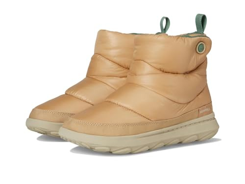 J007084 MERRELL WOMEN'S HUT MOC 2 QUILTED SIZE 8 TAN New