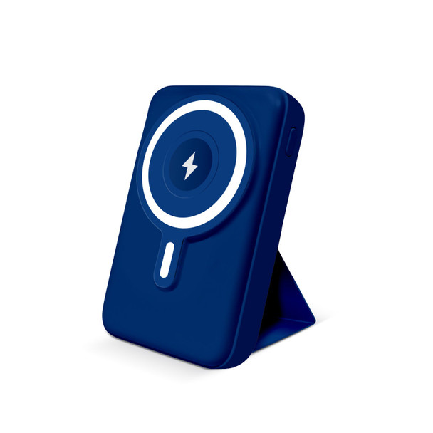 TECH THEORY POWERMAG PLUS WIRELESS CHARGING BATTERY, MAGNETIC STAND - RICH BLUE