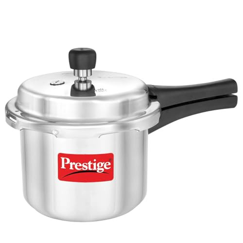 PRESTIGE POPULAR ALUMINIUM PRESSURE COOKER 3 LITERS PPAPC3 10003 - Silver New