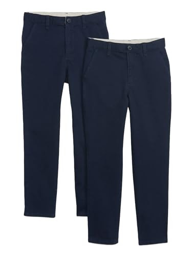 624856 GAP BOYS CHINO PANTS, TAPESTRY NAVY, SIZE 7