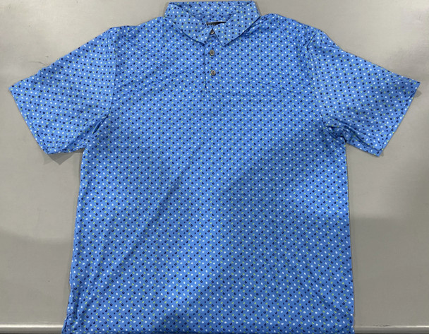 PGA TOUR MEN'S SURPRISE POLO - SIZE: MEN LARGE - LIGHT BLUE New