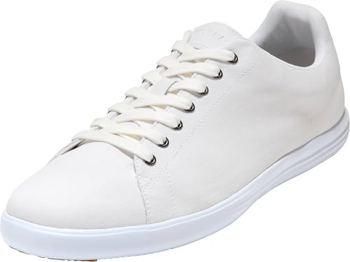 C42257 COLE HAAN MEN'S GRAND CROSSCOURT II CANVAS, OPTIC WHITE CANVAS, SIZE 10.5