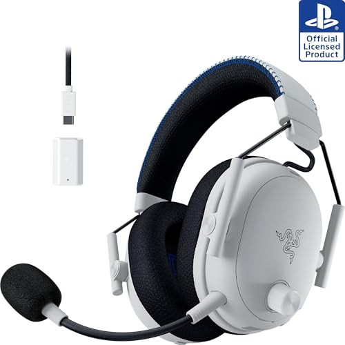 RAZER BLACKSHARK V3 PRO WIRELESS GAMING HEADSET FOR PS5, WHITE