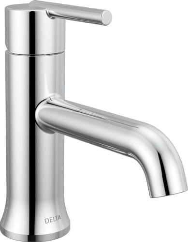 DELTA FAUCET TRINSIC SINGLE HOLE BATHROOM FAUCET, CHROME 559LF-MPU - CHROME New