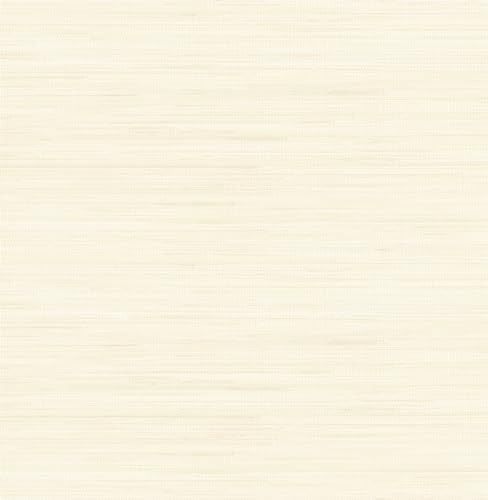 NuWallpaper Society Social Cream Cashmere Faux Grasscloth Peel and Stick New