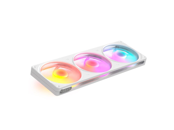 NZXT F360 RGB White 360mm PWM Single-Frame Addressable RGB Fan