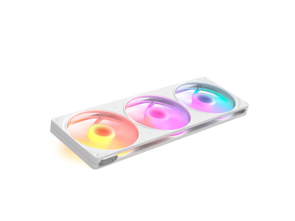 NZXT F420 RGB White 420mm PWM Single-Frame Addressable RGB Fan