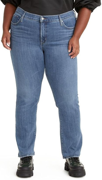 LEVI'S WOMEN'S PLUS SIZE 314 SHAPING STRAIGHT JEANS - SIZE: 14M - LAPIS GEM PLUS New