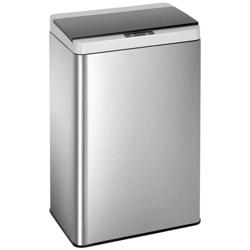 PayLessHere Stainless Steel Trash Can 13 Gallon 50 Liter Touch Free B0BTBS7TYH New