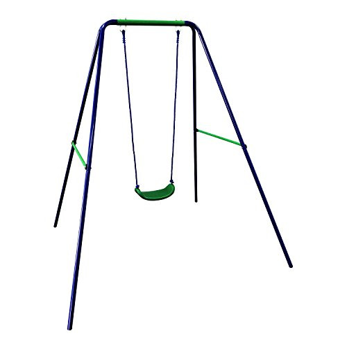 ALEKO Toddler Swing Playground Outdoor Accessory | Child Baby | Blue and Green New