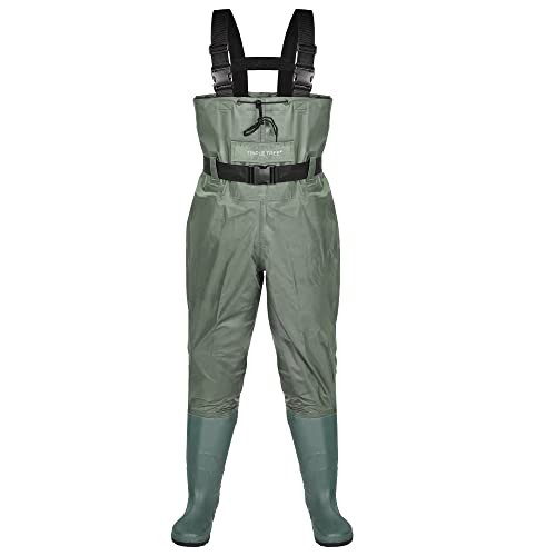 TRIPLE TREE Chest Wader Men Breathable Nylon Fishing Waders Men/Women size 11/13