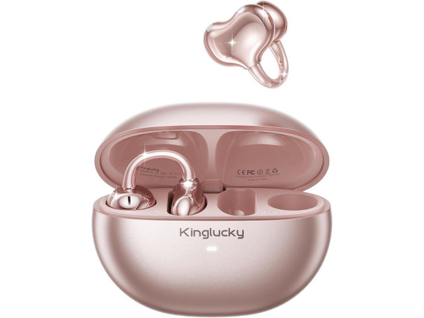 Kinglucky Upgraded Clip-On Earbuds, Open Ear Headphones for Small Ears |