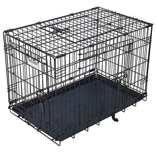 PRECISION PET 30" x 19" x 22" 3-Door Great Crate with Lock - Copper Hammertone