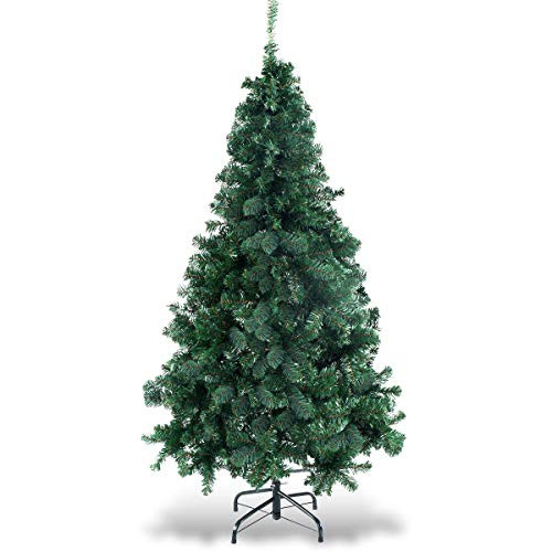 COSTWAY 5FT ARTIFICIAL PVC CHRISTMAS TREE W/STAND HOLIDAY SEASON GREEN 5"