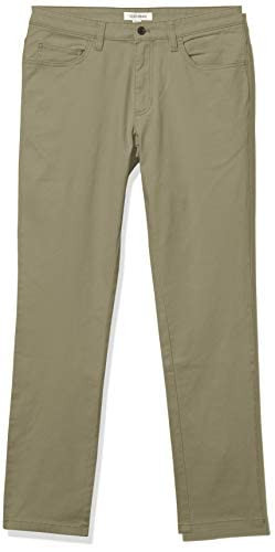 GT1901442 AMAZON ESSENTIALS MEN'S SKINNY-FIT CHINO PANTS, SIZE 30W X 29L, OLIVE New