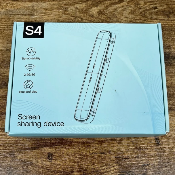 S4 WIRELESS HDMI SCREEN SHARING DEVICE 1080P 2.4G/5G PLUG & PLAY KIT - GRAY