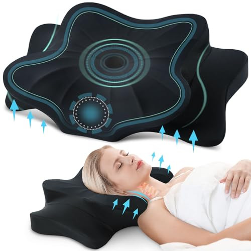 DONAMA Cervical Neck Should Pain Relief Cooling Contour Memory Foam Pillow