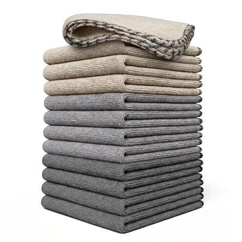 CHEMICAL GUYS ALLSWIPE MULTI-PURPOSE MICROFIBER TOWELS, 14 X 12, 12 PACK New