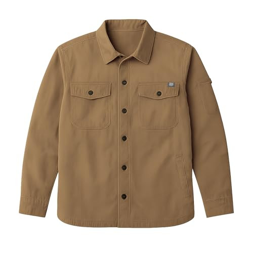 FIELD AND STREAM MEN'S EPOCH LIGHTWEIGHT TWILL JACKET - SIZE: MEN XL - BROWN New
