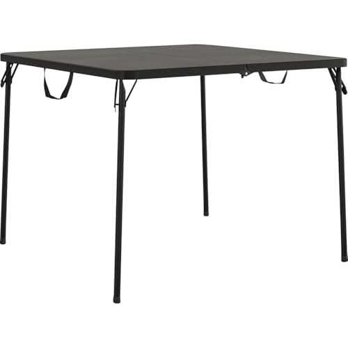 CoscoProducts COSCO XL 38.5" Fold-in-Half Card Table w/Handle Black