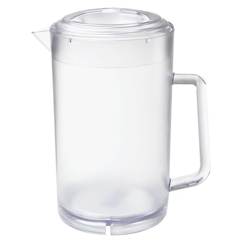 G.E.T. Textured Clear Polycarbonate 64 Oz Water Pitcher w/Lid New