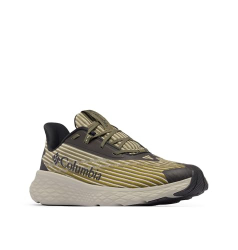 BM5704-395 COLUMBIA MEN'S KONOS SWIFT RUNNING SHOE, GREY GREEN/PEATMOSS 10.5