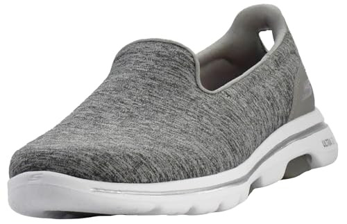 15903 Skechers Women GO Walk 5 Honor Shoes, Size 12, Gray New