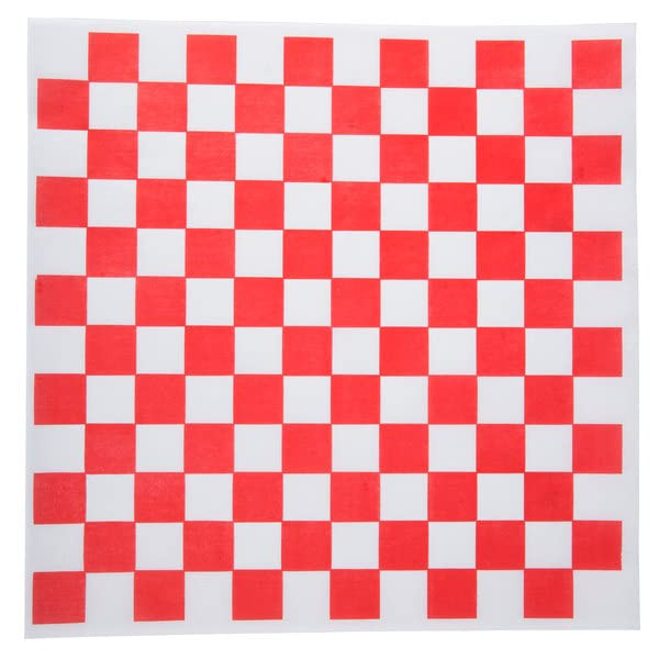 Scobird Deli Sandwich Wrap Paper - 5000 Pack - Classic Red & White Checkered New