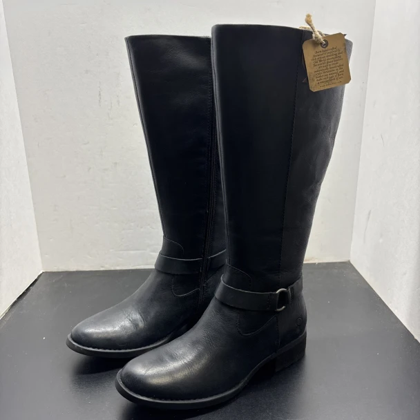 BORN WOMEN’S SADDLER BOOTS - SIZE: WOMEN 7 - BLACK