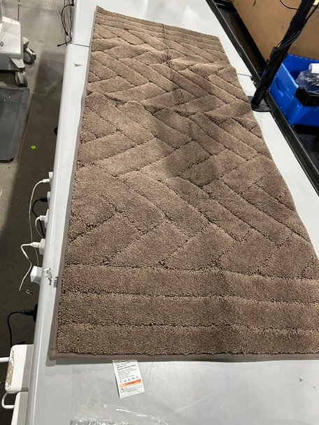 GENERIC 24" BY 58" LARGE BATHROOM OR KITCHEN RUG RUNNER MAT - LATTE BROWN