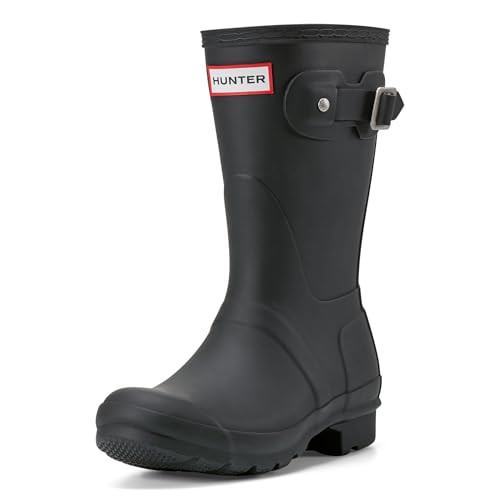 WFS1000RMA Hunter Women's Original Short Rain Boots Black Size 10 New