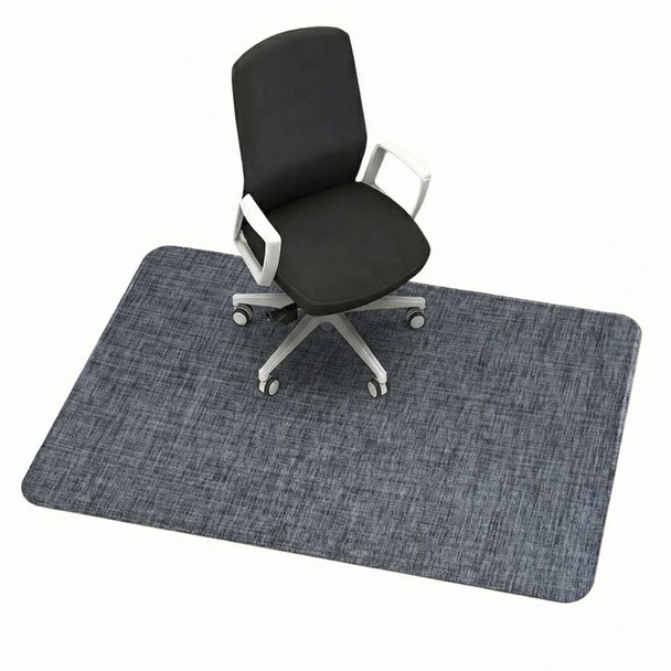 GARVEE 48"X60" OFFICE CHAIR MAT FOR HARDWOOD FLOORS: ANTI-SLIP - BLACK