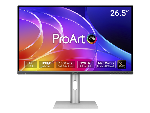 ASUS ProArt Display 27" 4K OLED USB-C Professional Monitor (PA279CDV) - QD-OLED,