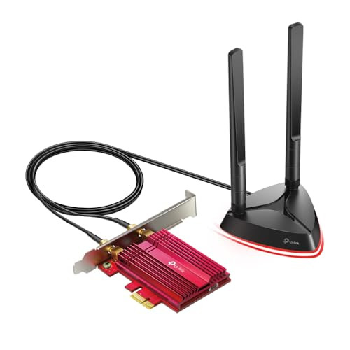 TP-Link WiFi 6 AX3000 PCIe WiFi Card (Archer TX3000E) Up to 2400Mbps - RED