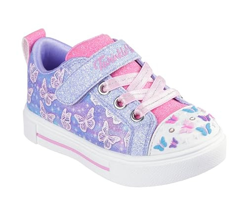SKECHERS KIDS TWINKLE SPARKS OMBRE FLUTTE (LITTLE KID) SIZE 10 - LAVENDER New